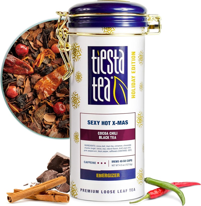 Tiesta Tea Sexy Hot Christmas Cocoa Chili Black Tea - Image 1
